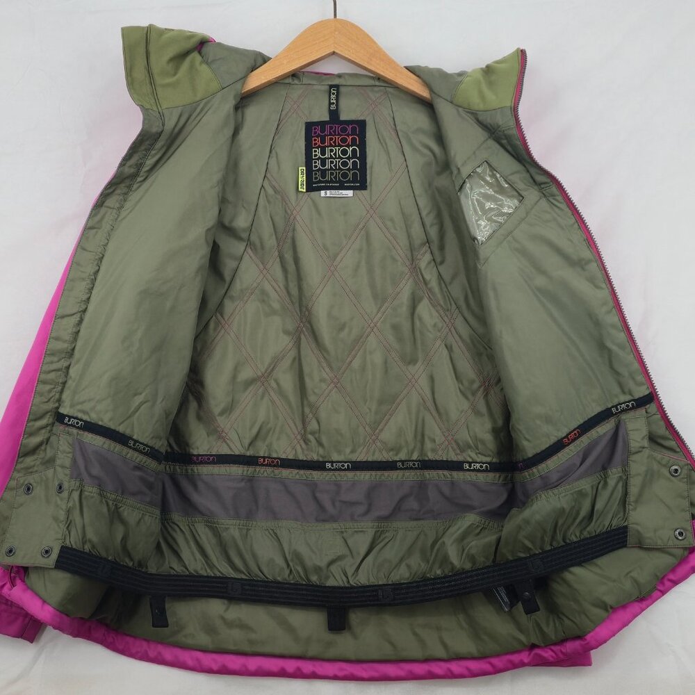 Burton Vintage Snowboard Jacket - DryRide - Fuchsia/Bright Pink - Women's Size S - Picture 2 of 9